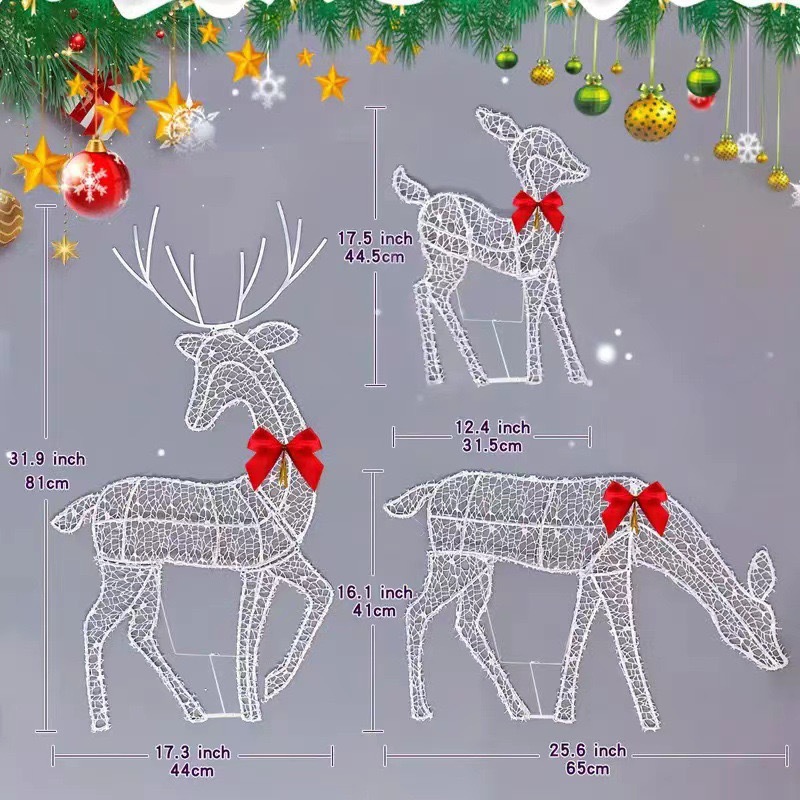 2D Lighted Reindeer Christmas  - Christmas Lights Outdoor reseña y precio