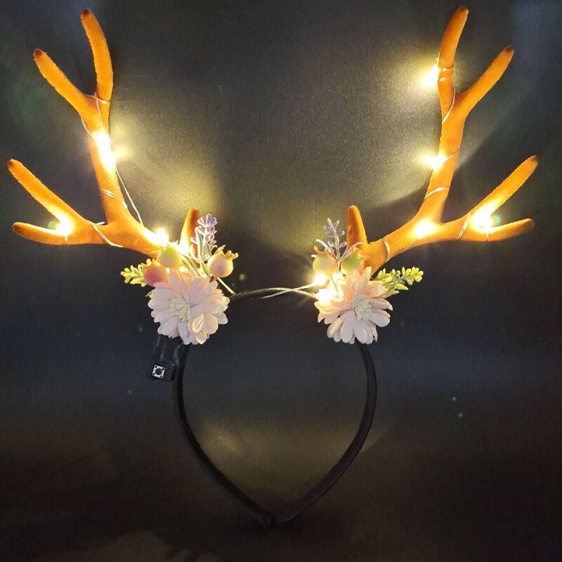 Reindeer Antlers Light up Head - Reindeer Antlers Headband reseña y precio