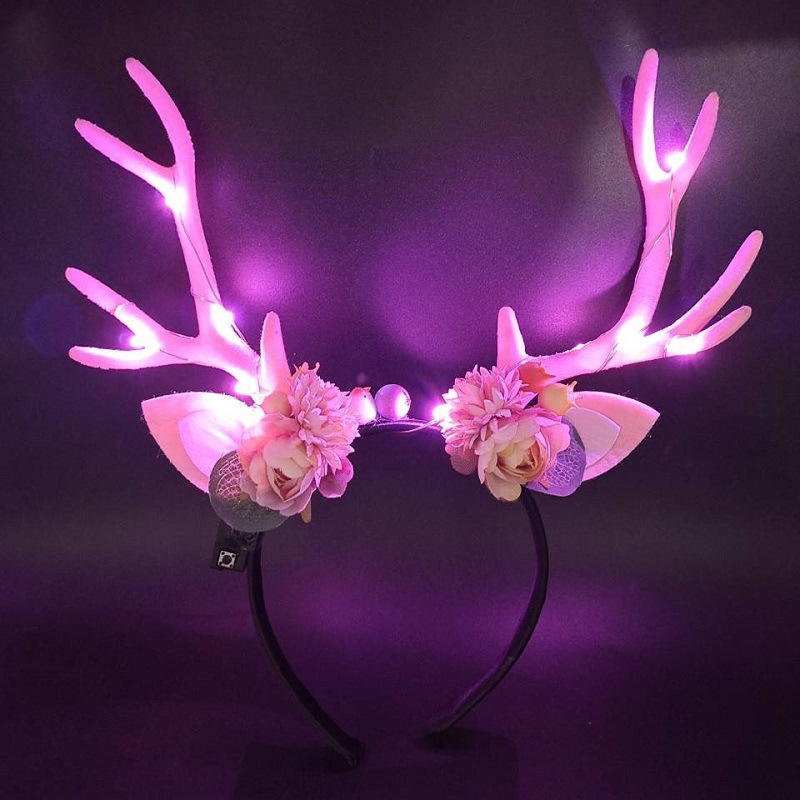Reindeer Antlers Light up Head - Reindeer Antlers Headband reseña y precio