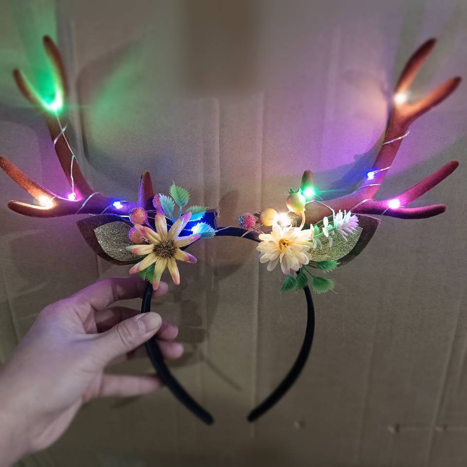 Reindeer Antlers Light up Head - Reindeer Antlers Headband reseña y precio