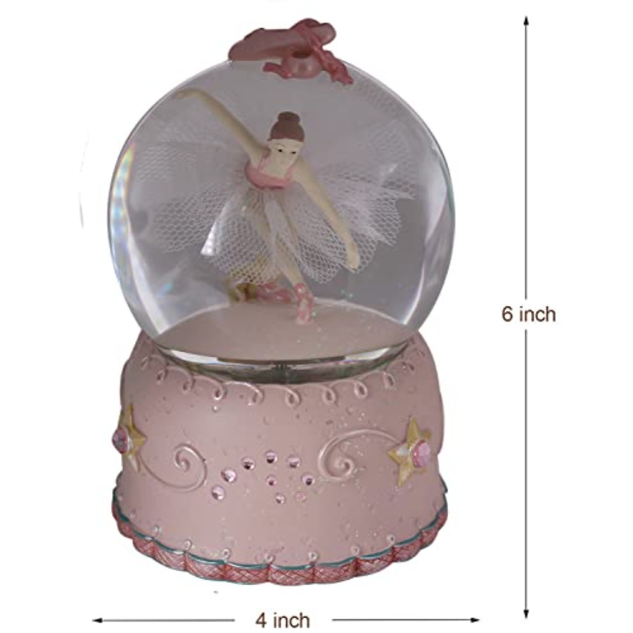 Ballerina Girl Swan Lake Rotat - Snow Globe Musical reseña y precio