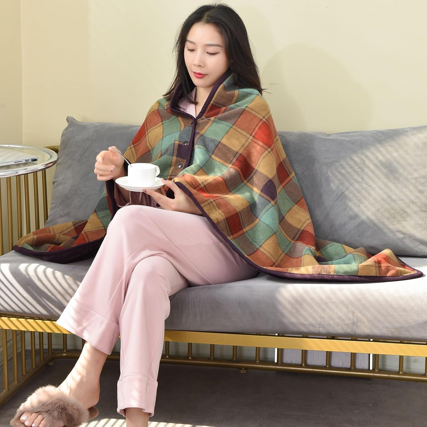 Wearable Blanket Throw Plush F - Christmas Throw Blanket reseña y precio