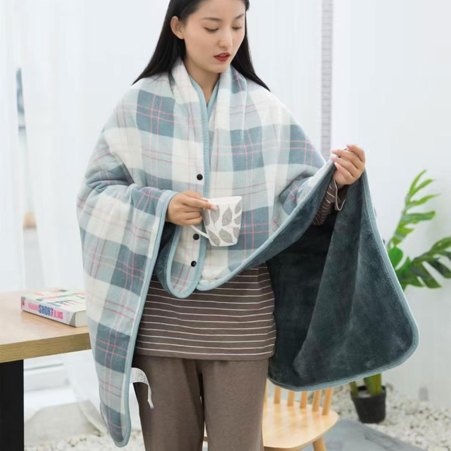 Wearable Blanket Throw Plush F - Christmas Throw Blanket reseña y precio