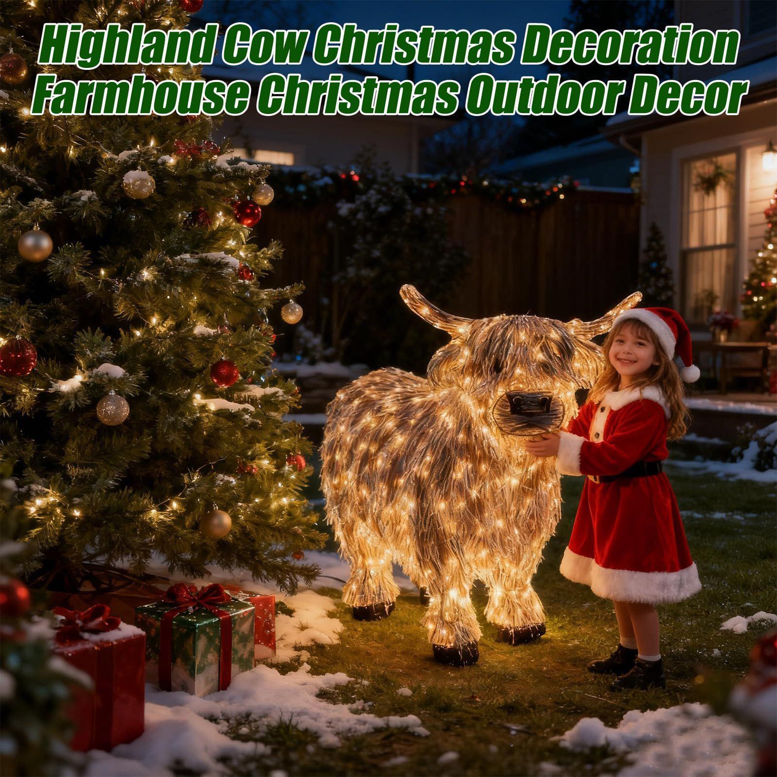 Cow Figurine Light Up 11 Inch  - Christmas Lights Outdoor reseña y precio