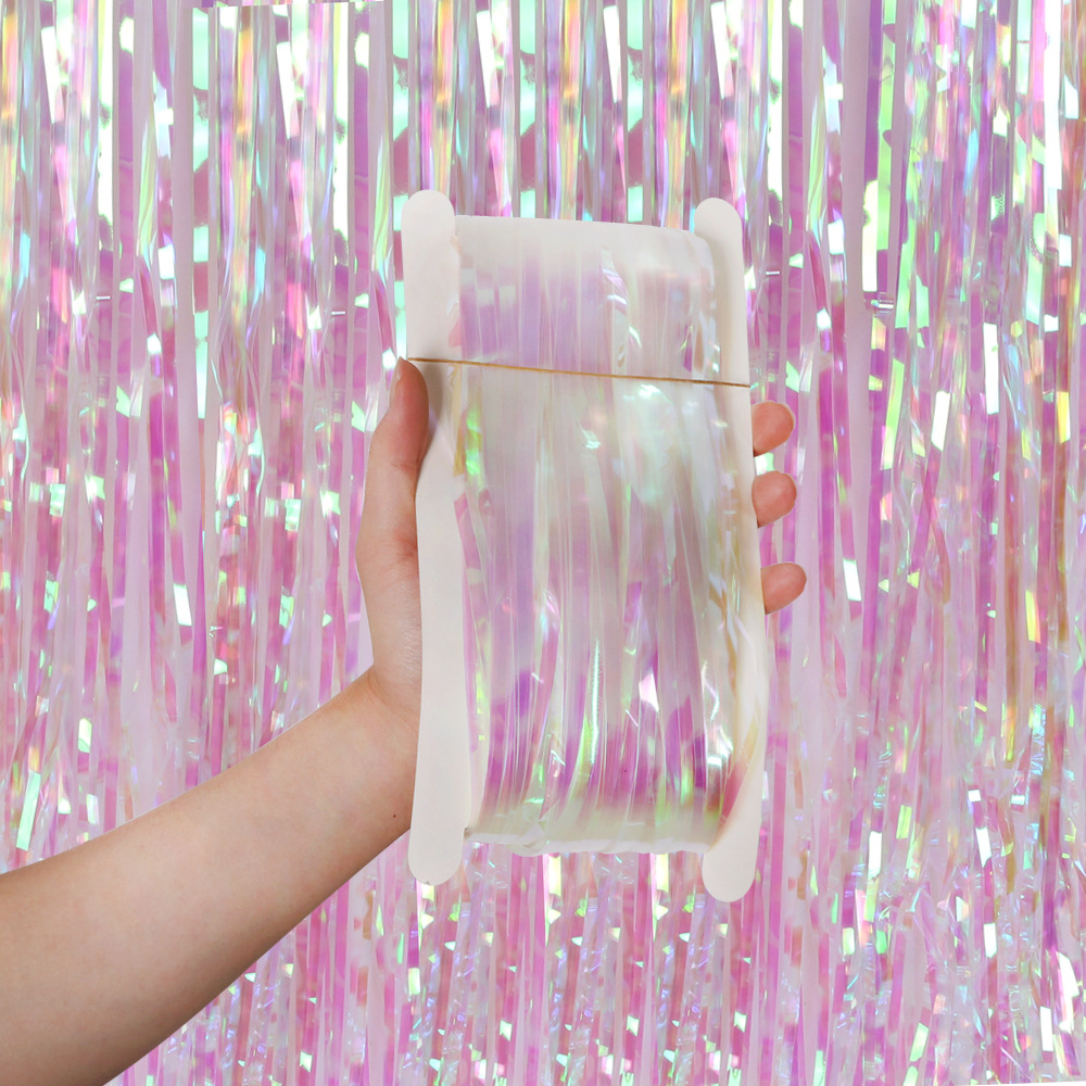 2M 3M Party Backdrop Curtains  - Tinsel Garland Decoration reseña y precio