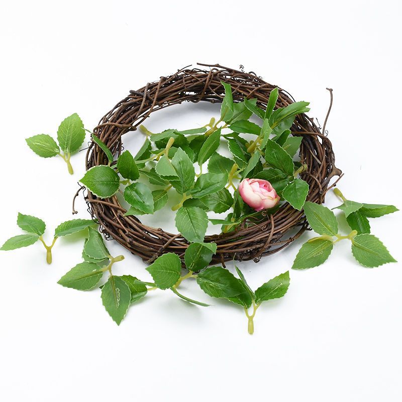 50Pcs Artificial Green Leaves  - Christmas Wreath Fake reseña y precio