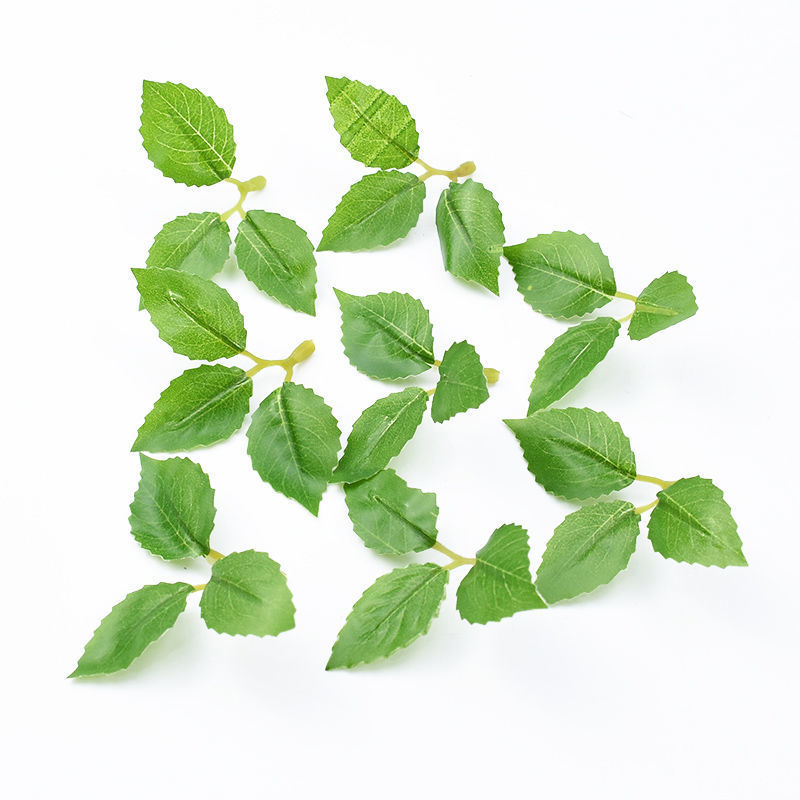 50Pcs Artificial Green Leaves  - Christmas Wreath Fake reseña y precio