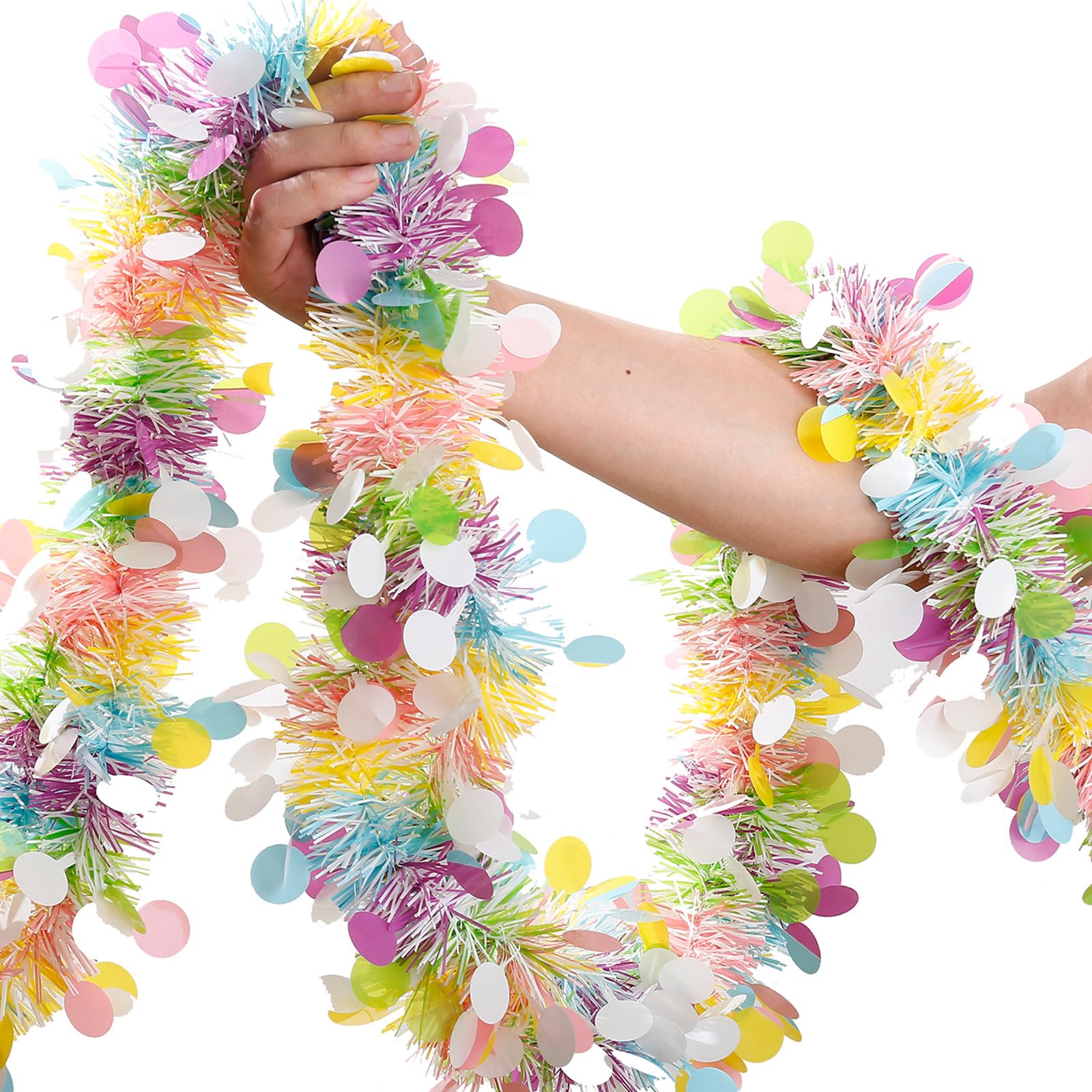 Easter Garland Decor 2PCS Glit - Tinsel Garland Decoration reseña y precio