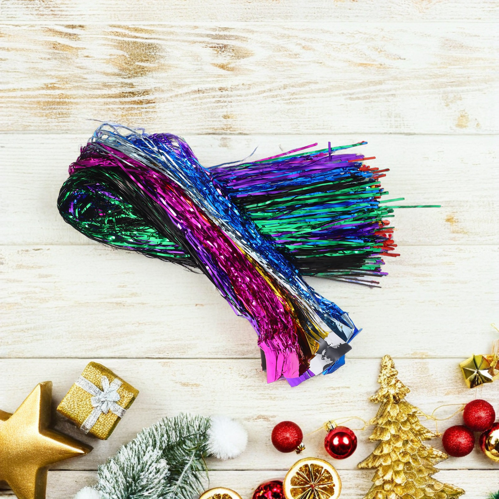 1Pack Christmas Tree Tinsel Ga - Tinsel Garland Decoration reseña y precio