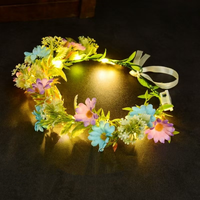 Luminous Floral Wreath LED Flo - Led Fairy String Lights reseña y precio