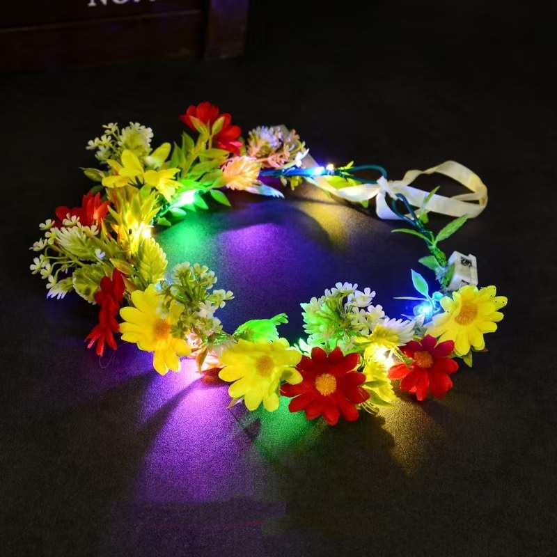 Luminous Floral Wreath LED Flo - Led Fairy String Lights reseña y precio