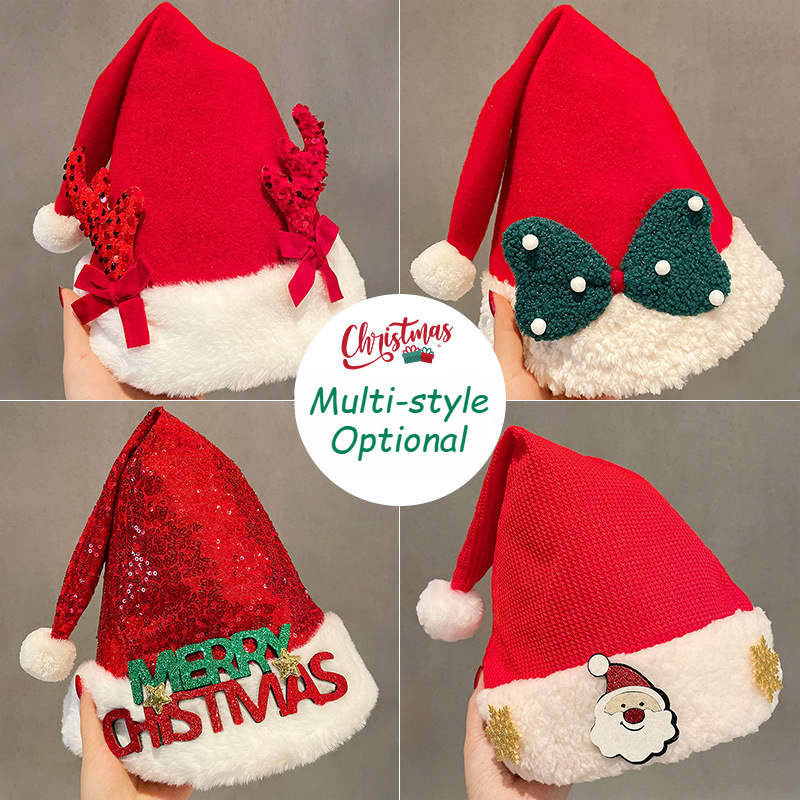 2025 Cute Christmas Hat Childr - Santa Hat Plush reseña y precio