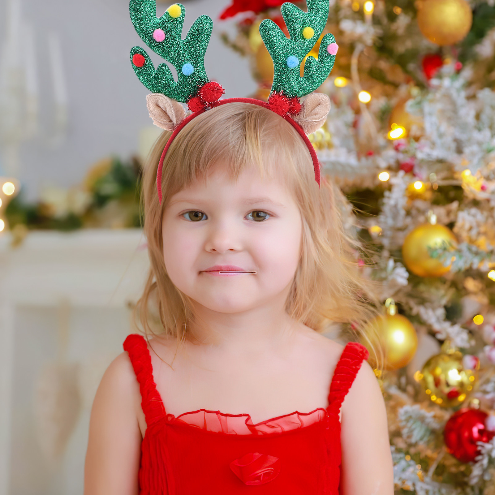 2Pcs Christmas Headband Reinde - Reindeer Antlers Headband reseña y precio