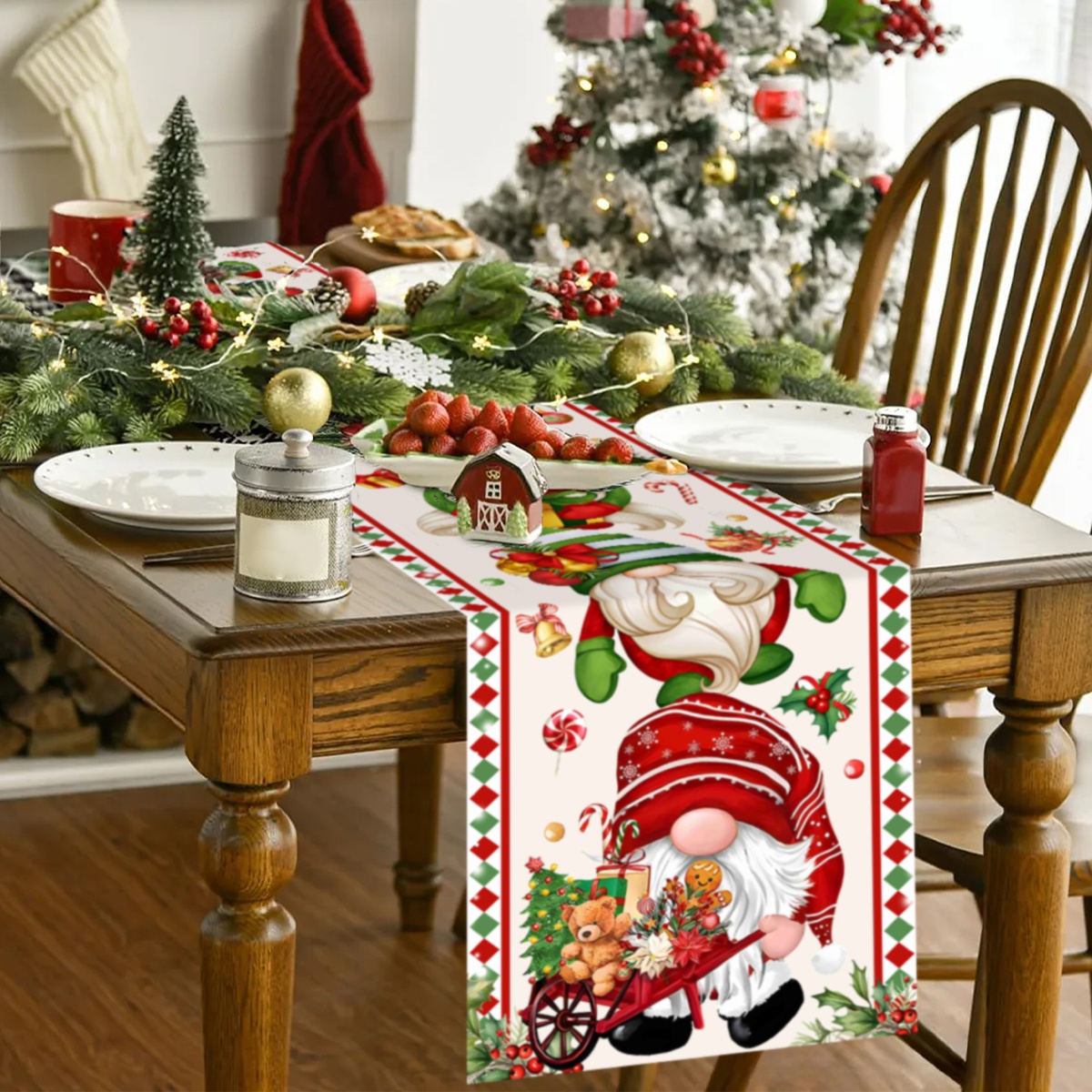 Christmas Table Runner Faceles - Christmas Table Runner reseña y precio