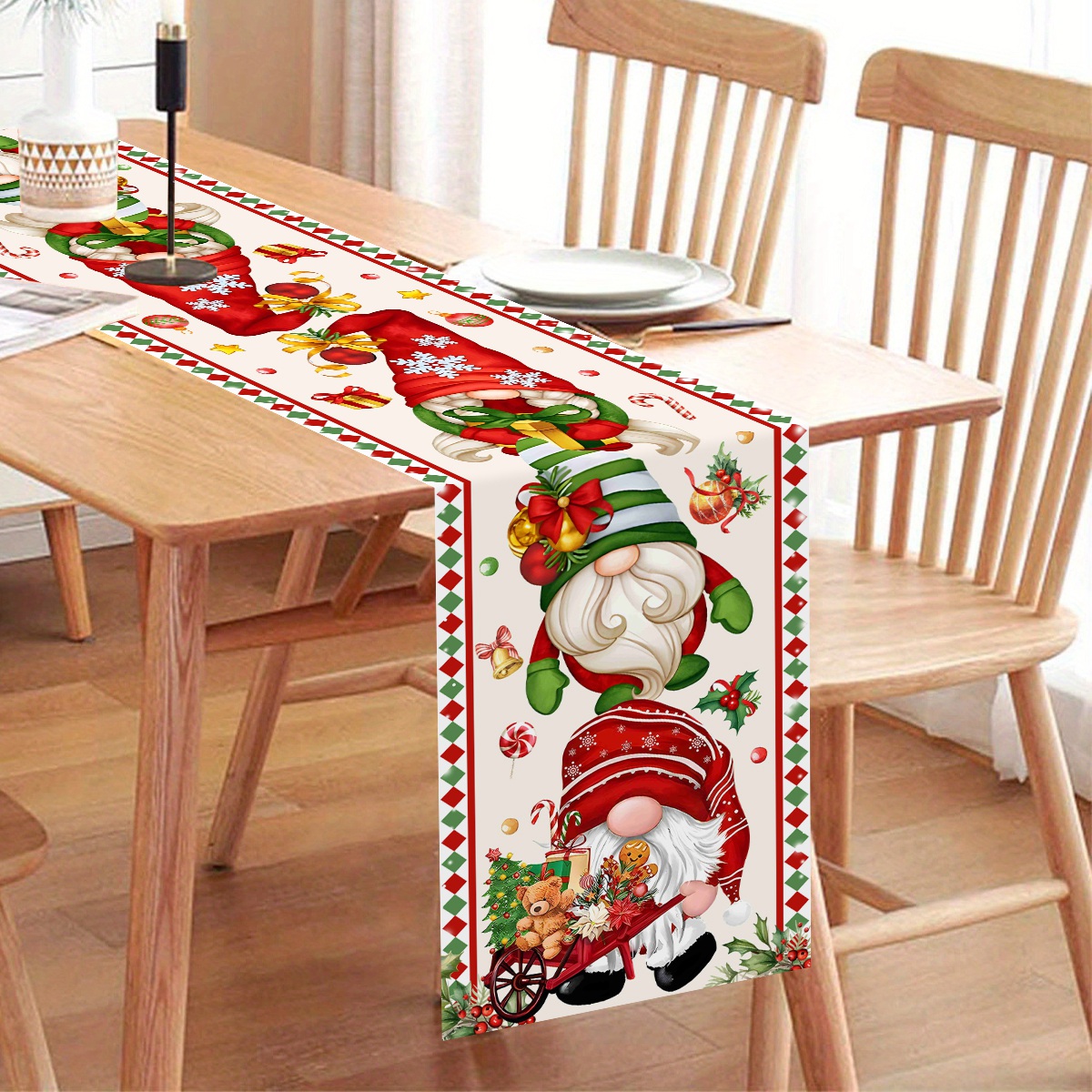 Christmas Table Runner Faceles - Christmas Table Runner reseña y precio