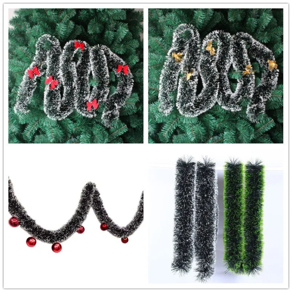 Christmas Tinsel Garland Artif - Tinsel Garland Decoration reseña y precio