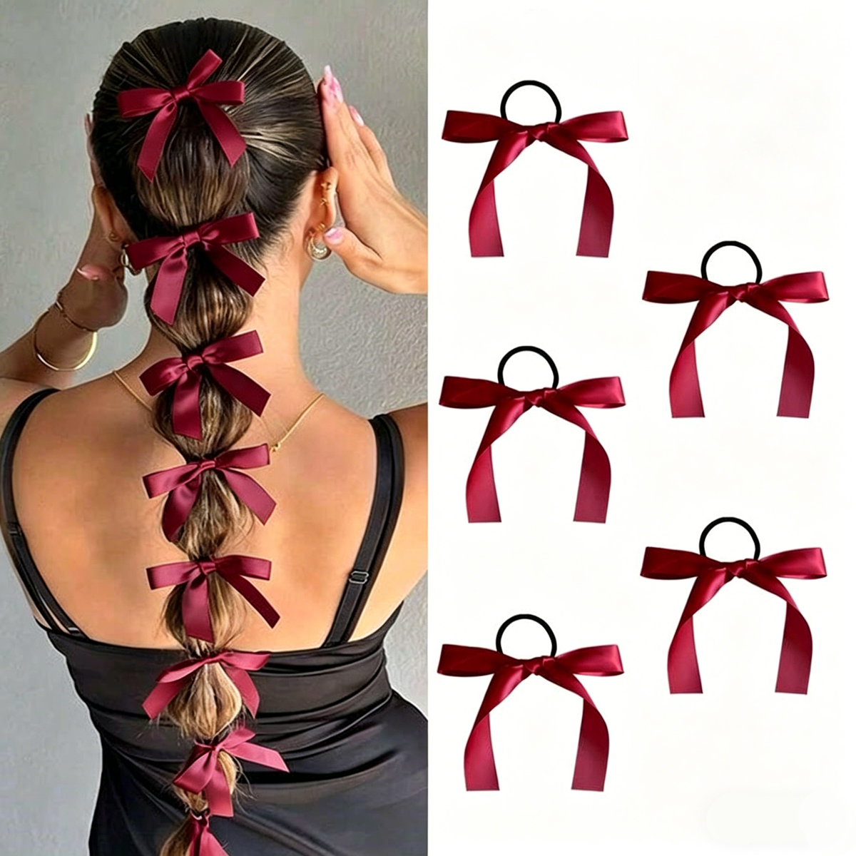 5-10Pcs Women's Style, Fashion - Ribbon Bow Gift reseña y precio