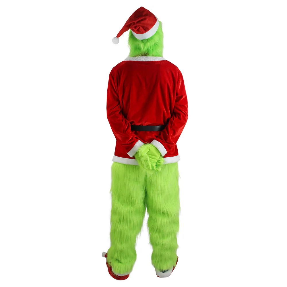 Merry Christmas Grinch Cosplay - Santa Hat Plush reseña y precio