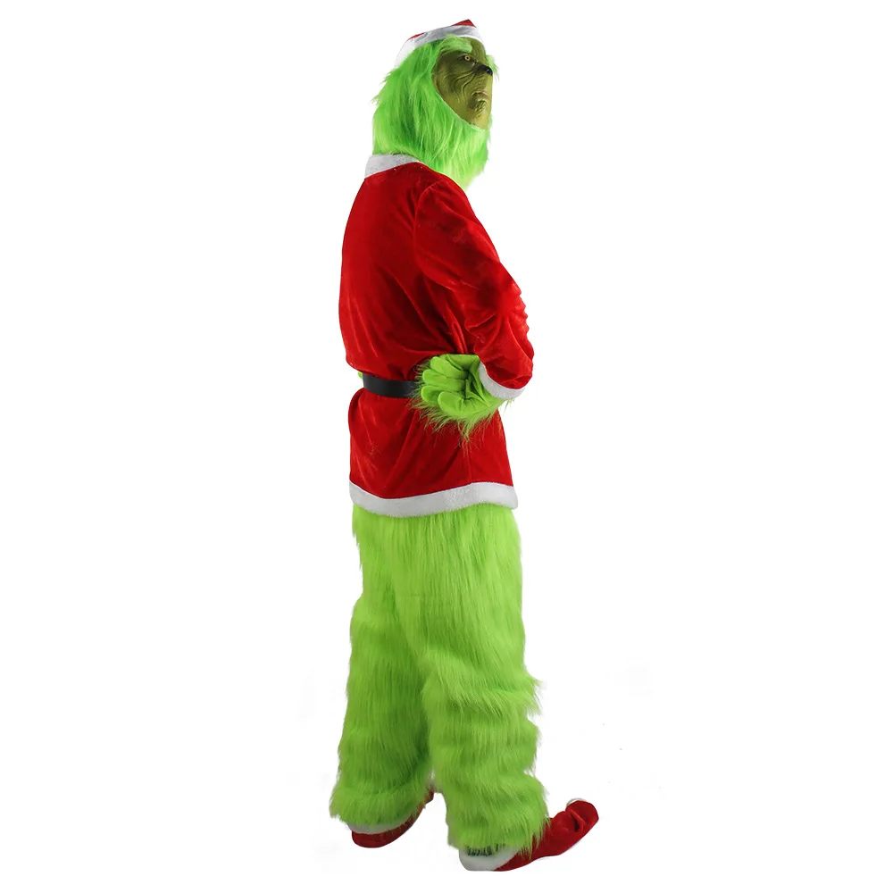 Merry Christmas Grinch Cosplay - Santa Hat Plush reseña y precio
