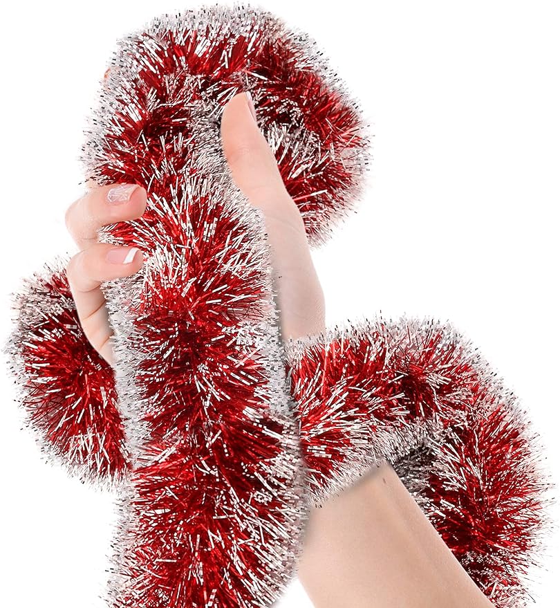 2M Christmas Metallic Streamer - Tinsel Garland Decoration reseña y precio
