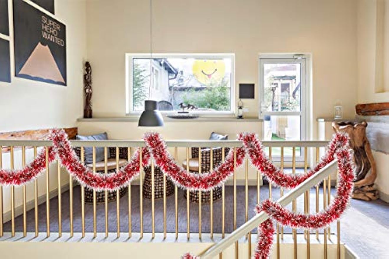 2M Christmas Metallic Streamer - Tinsel Garland Decoration reseña y precio