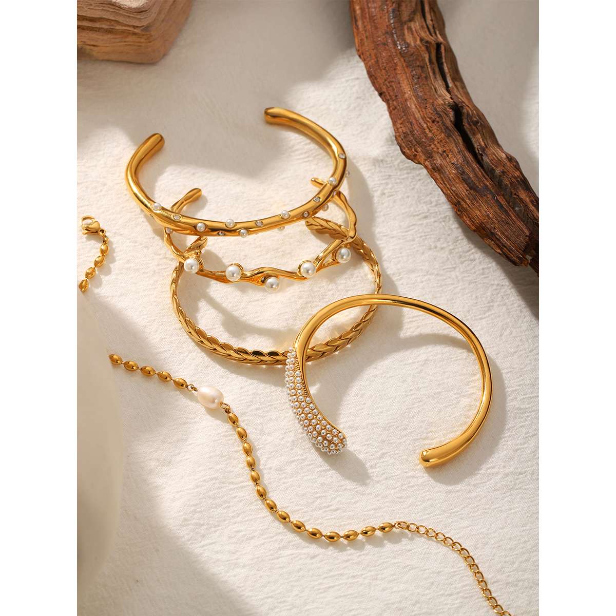 18K Gold Plated Stainless Stee - Gift Box Wrap Set reseña y precio