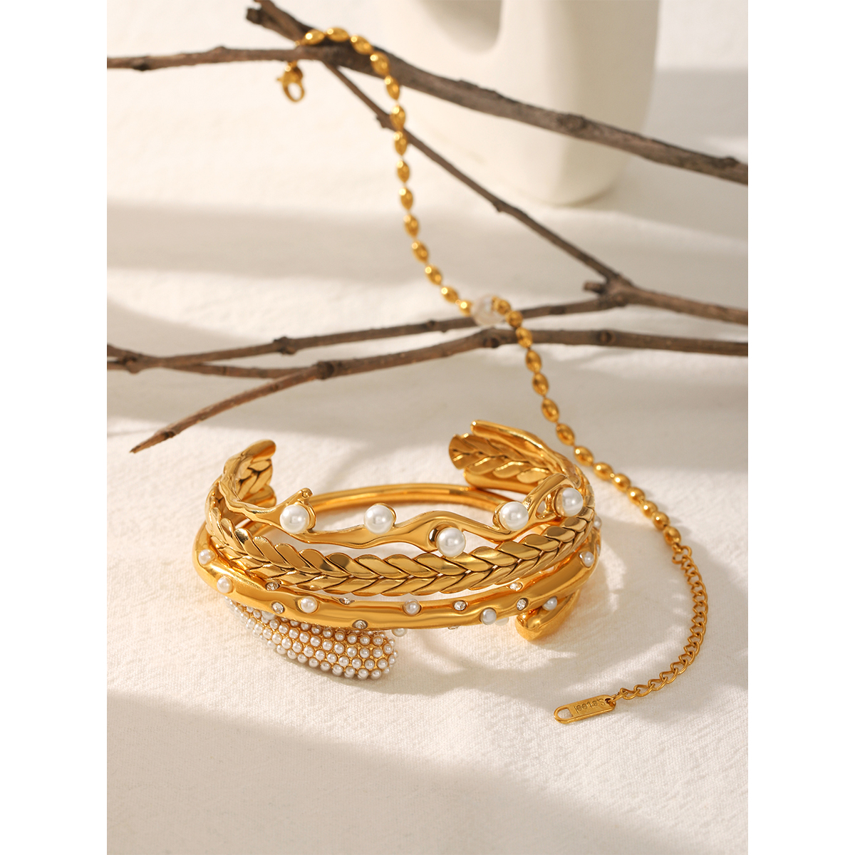 18K Gold Plated Stainless Stee - Gift Box Wrap Set reseña y precio