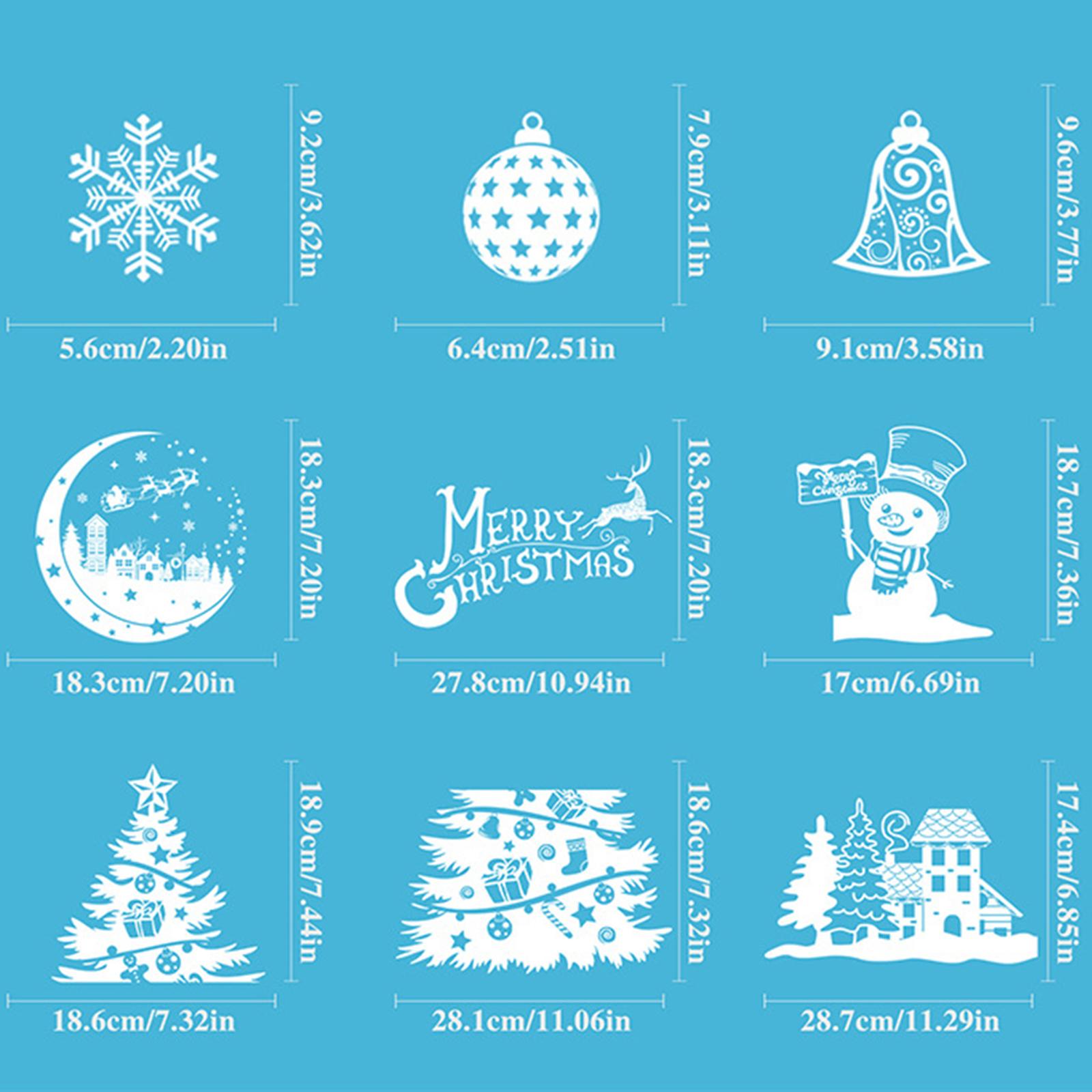 Christmas Decoration Window St - Snowflake Window Decal reseña y precio