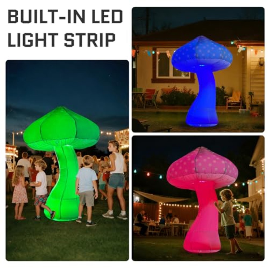 8Feet Giant Inflatable Mushroo - Christmas Lights Outdoor reseña y precio