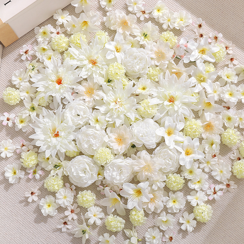 20Pcs Mix White Artificial Flo - Christmas Wreath Fake reseña y precio