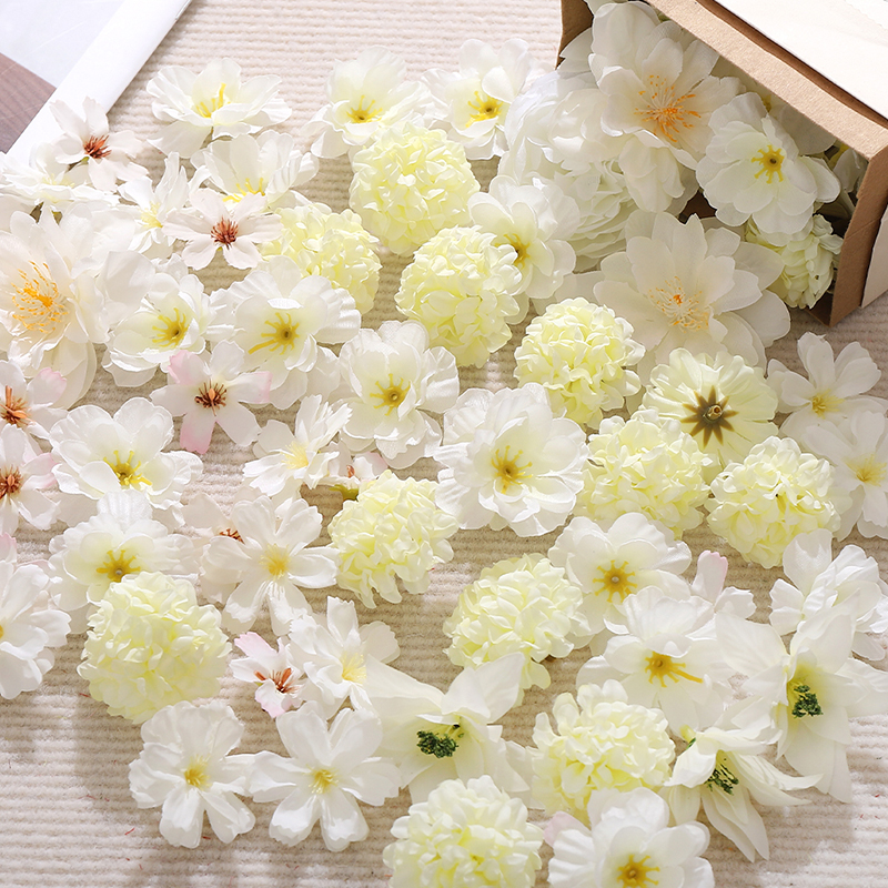 20Pcs Mix White Artificial Flo - Christmas Wreath Fake reseña y precio