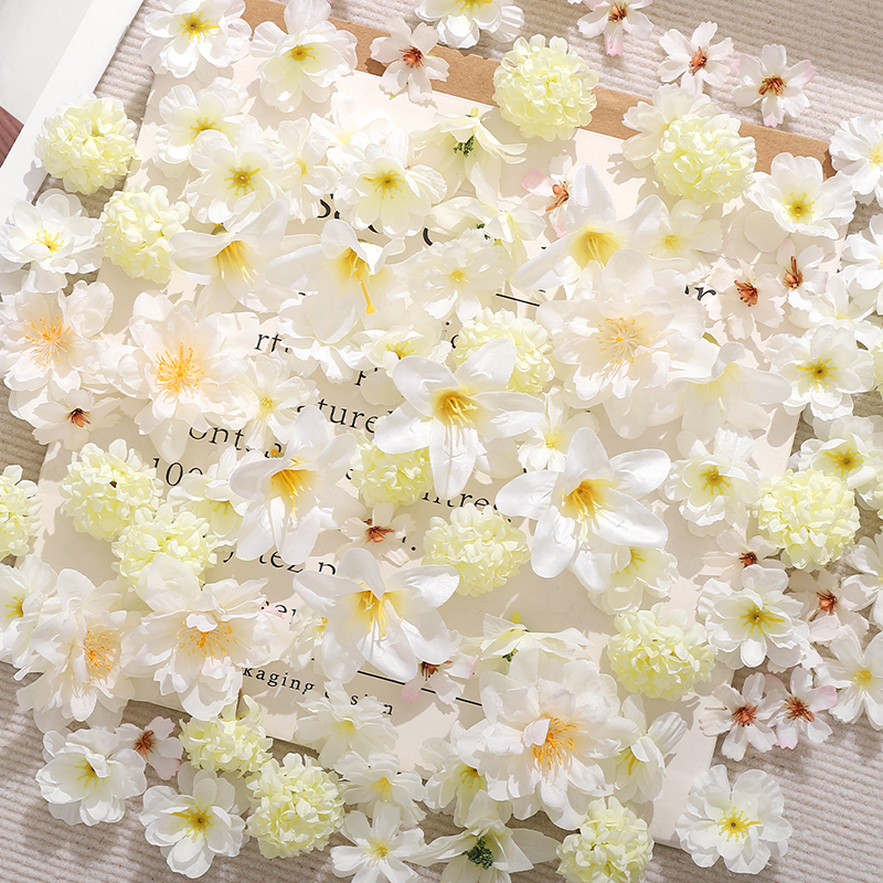 20Pcs Mix White Artificial Flo - Christmas Wreath Fake reseña y precio
