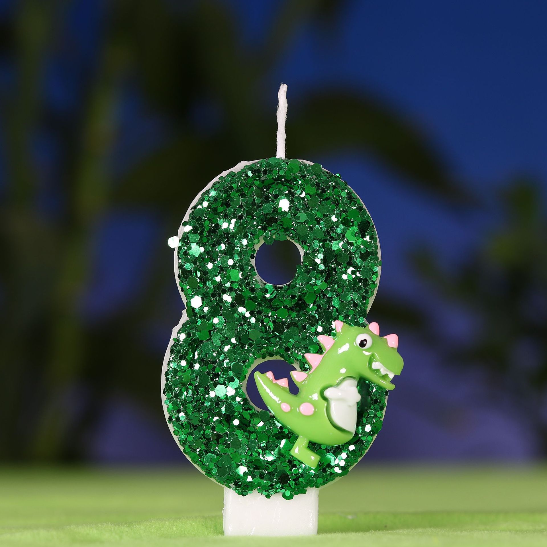 Cartoon Dinosaur Digital Birth - Holiday Candle Set reseña y precio