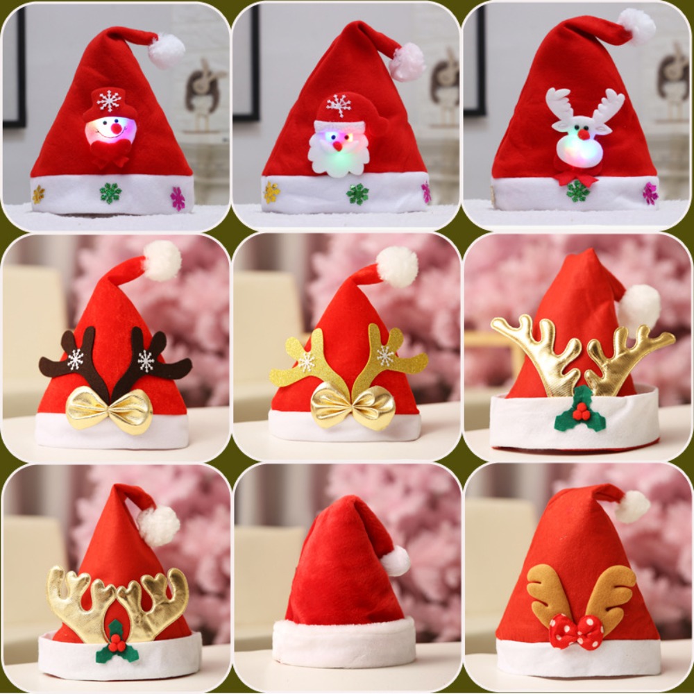 New Year Elk Santa Claus Cap N - Santa Hat Plush reseña y precio