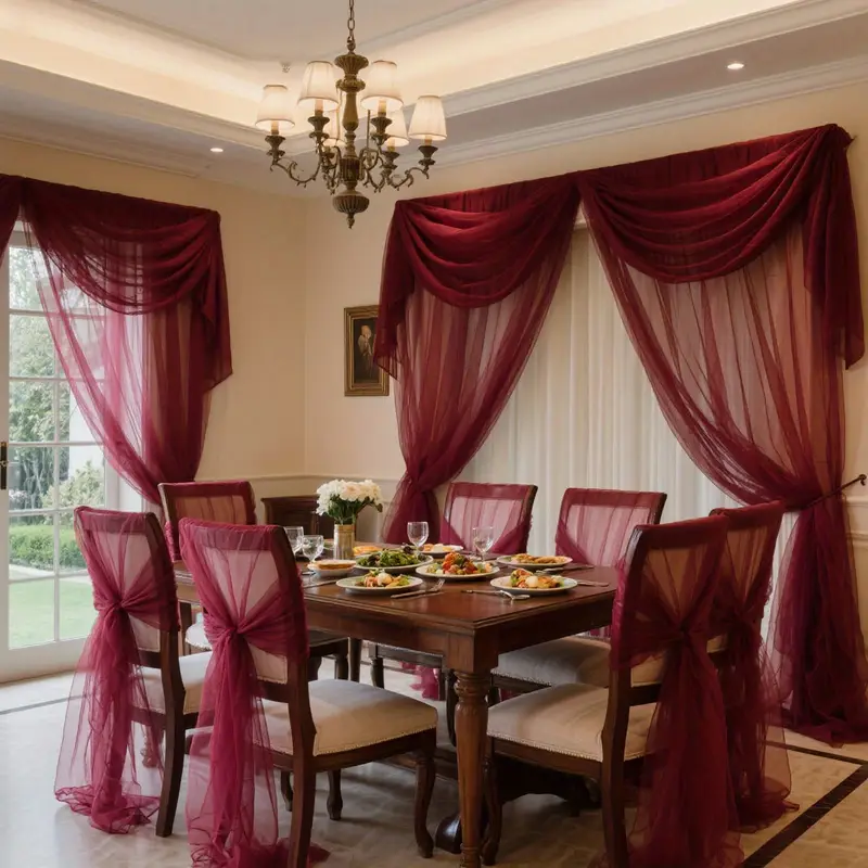 DIY Decoration Tulle Arch Drap - Christmas Table Runner reseña y precio