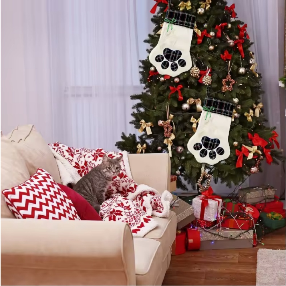 Christmas Socks New Year Decor - Christmas Stocking Hanging reseña y precio