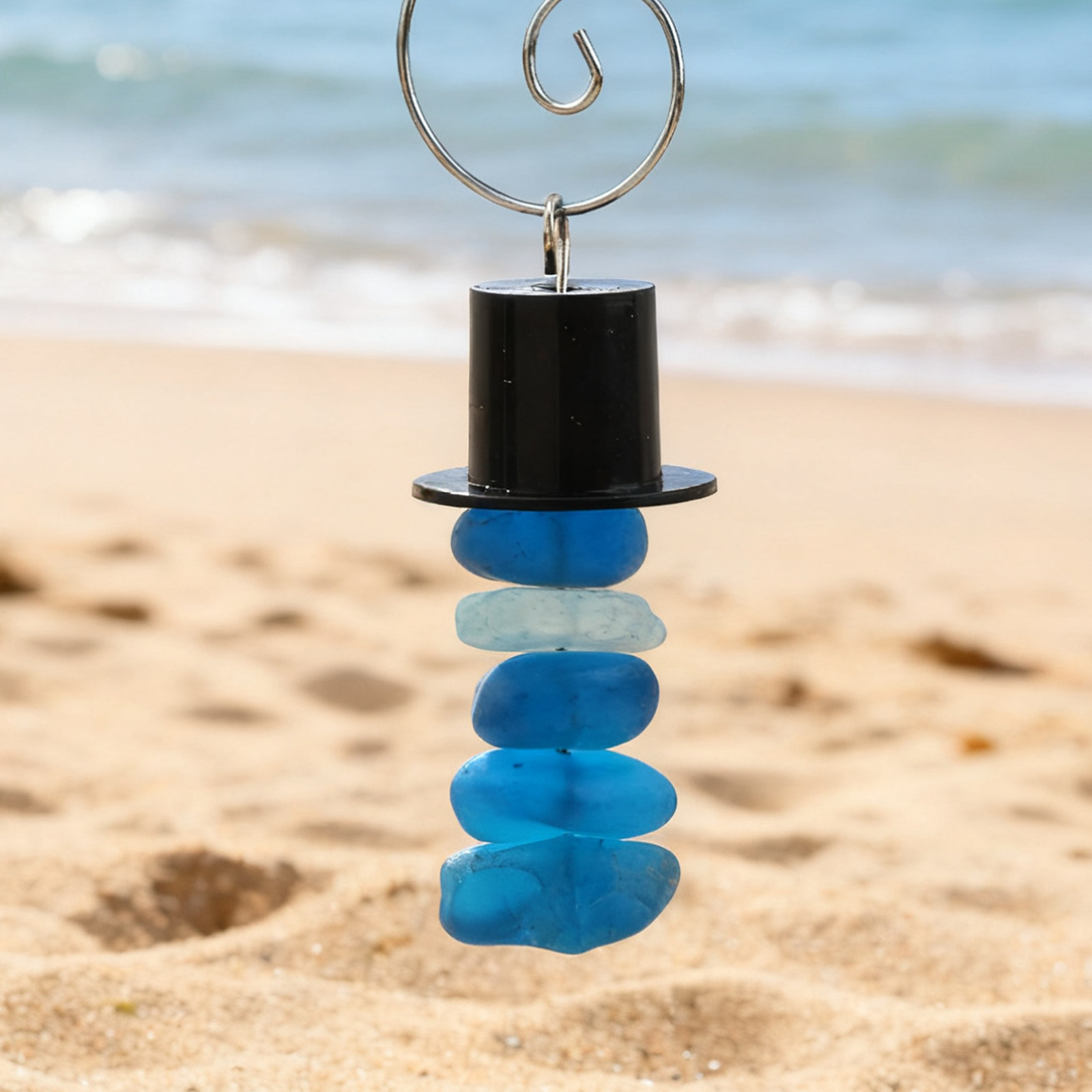 Christmas Sea Glass Ornaments  - Christmas Stocking Hanging reseña y precio