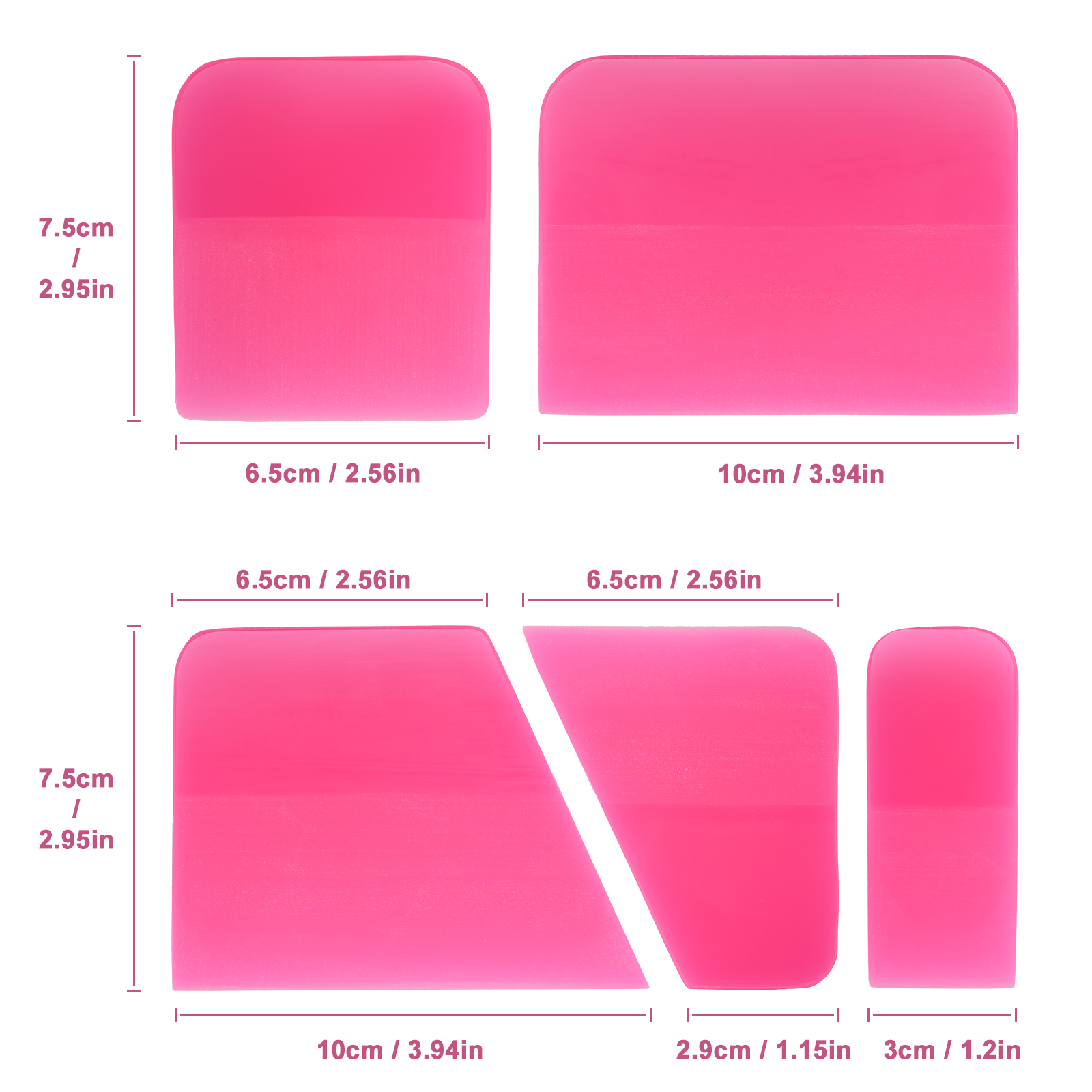 FOSHIO 5PCS Rubber Squeegee Se - Gift Box Wrap Set reseña y precio