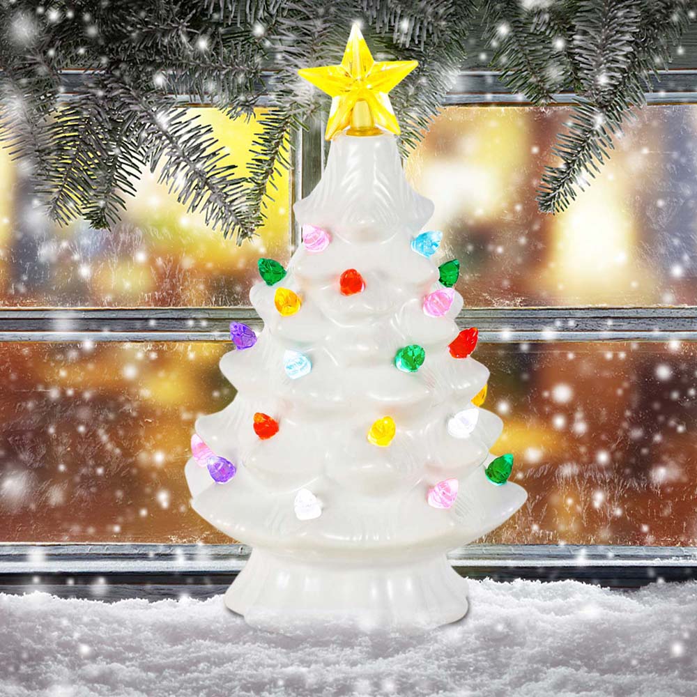 7 Inch Ceramic Christmas Villa - Star Tree Topper reseña y precio
