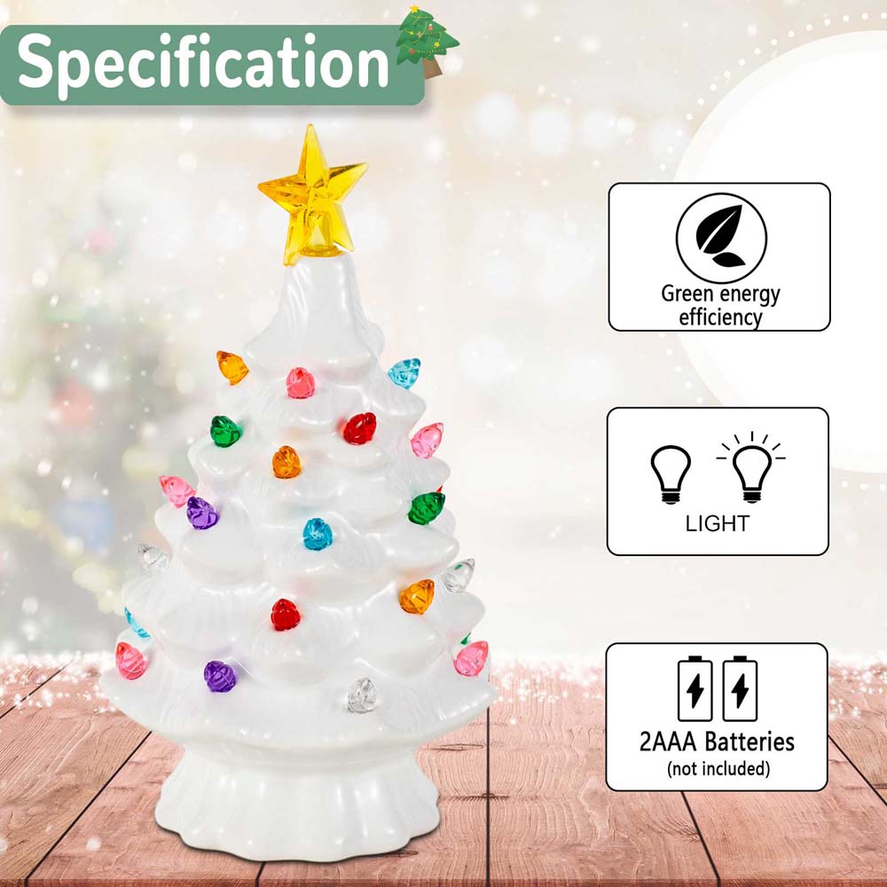 7 Inch Ceramic Christmas Villa - Star Tree Topper reseña y precio