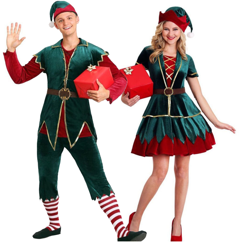 Carnival Couple Xmas Mascot Co - Elf Costume Christmas reseña y precio