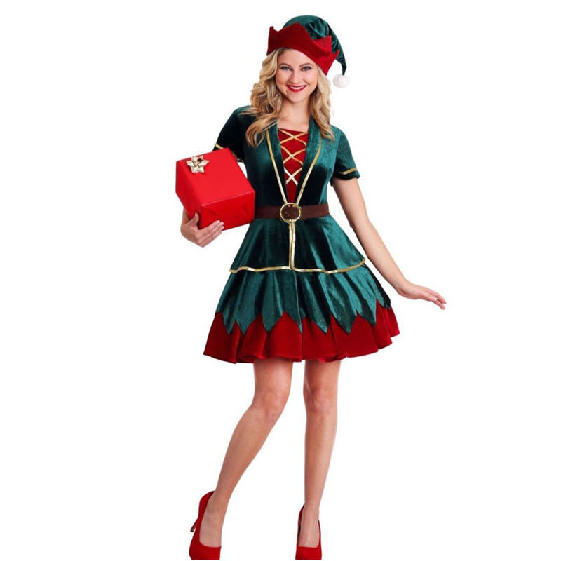 Carnival Couple Xmas Mascot Co - Elf Costume Christmas reseña y precio