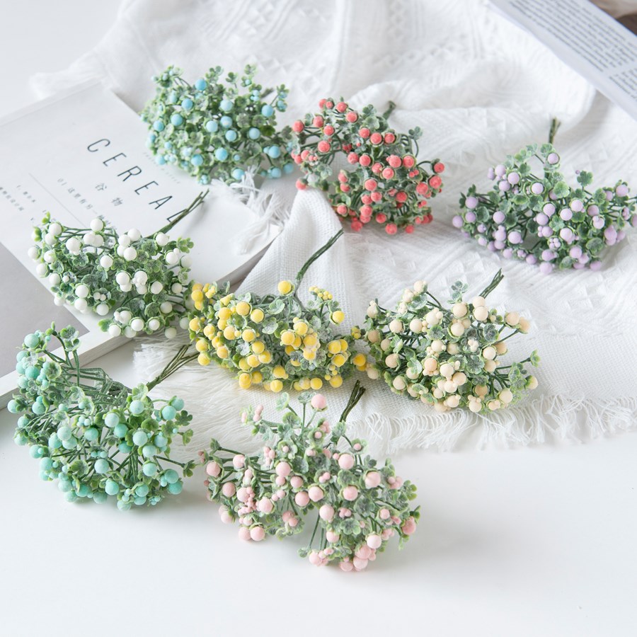 Artificial Plum Flowers Baby's - Christmas Wreath Fake reseña y precio