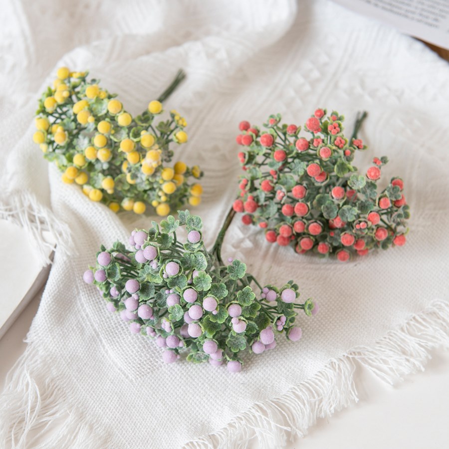 Artificial Plum Flowers Baby's - Christmas Wreath Fake reseña y precio