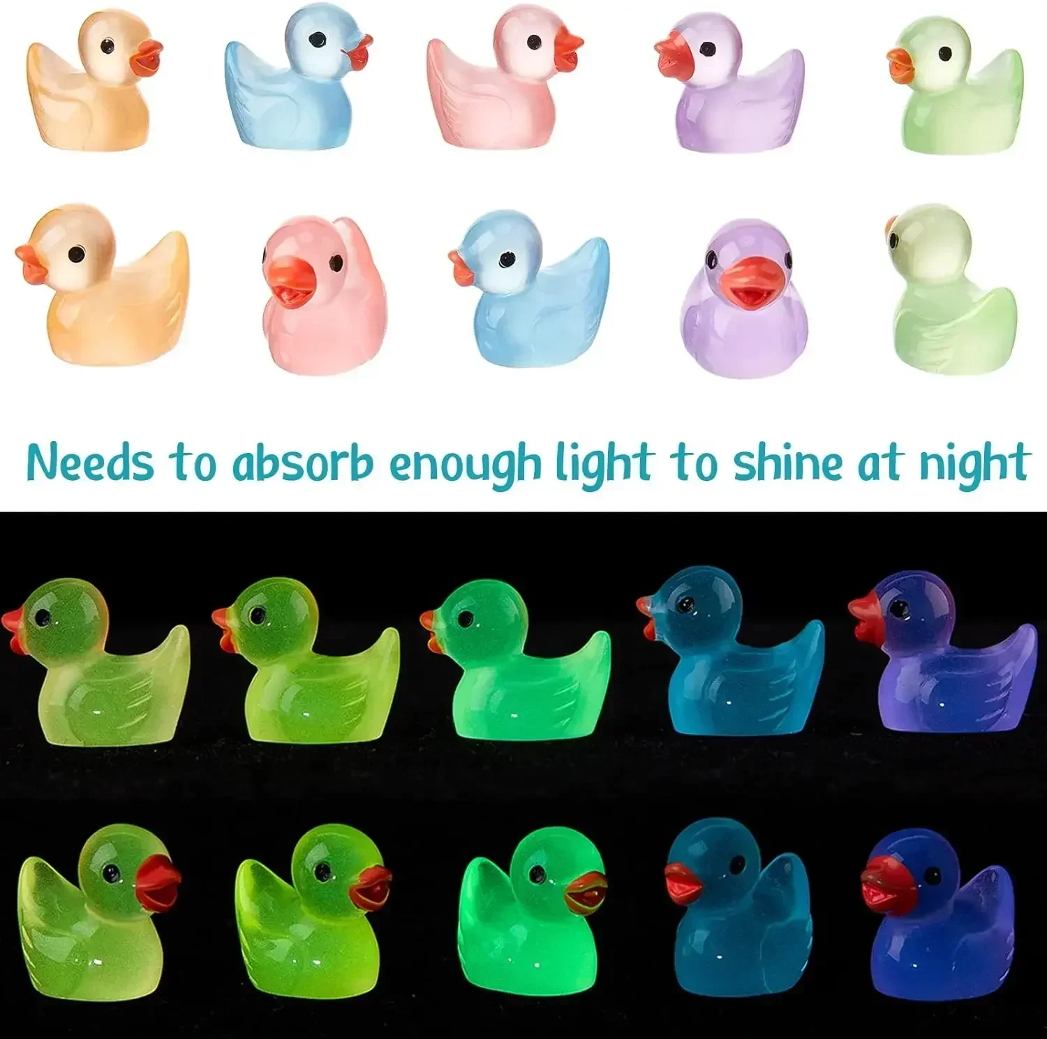 500-50pcs Luminous Mini Ducks  - Nutcracker Figurine reseña y precio