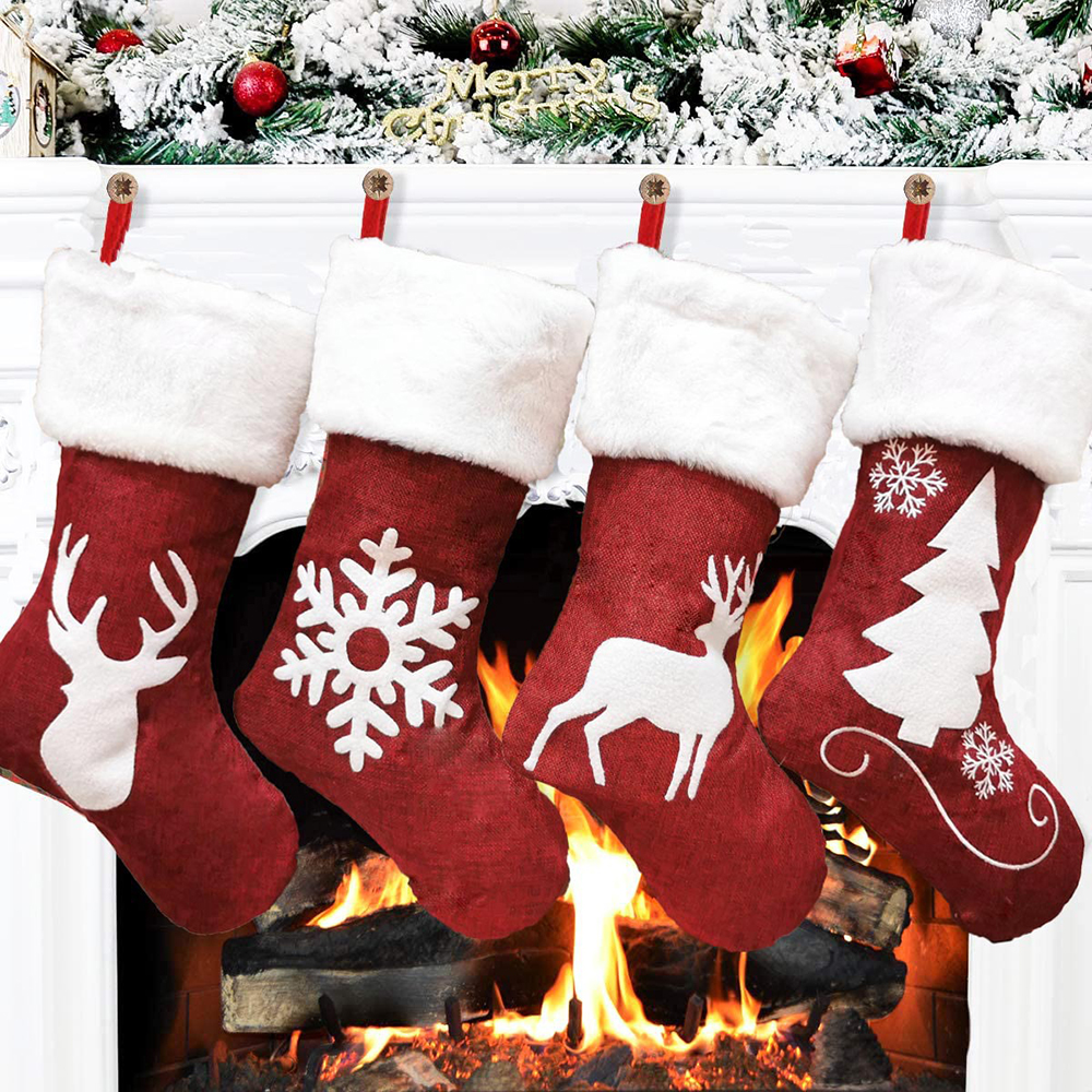 46Cm Plush Big Christmas Socks - Christmas Stocking Hanging reseña y precio