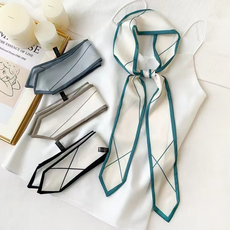 Versatile silk scarf, thin, lo - Ribbon Bow Gift reseña y precio