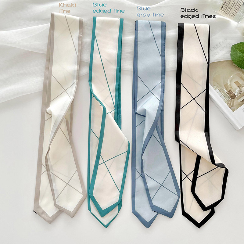 Versatile silk scarf, thin, lo - Ribbon Bow Gift reseña y precio