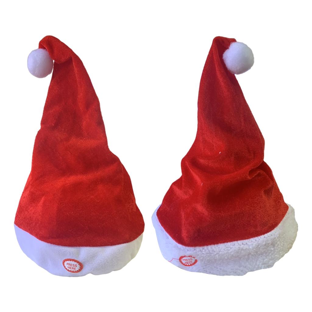 Singing Dancing Santa Hats Dec - Santa Hat Plush reseña y precio