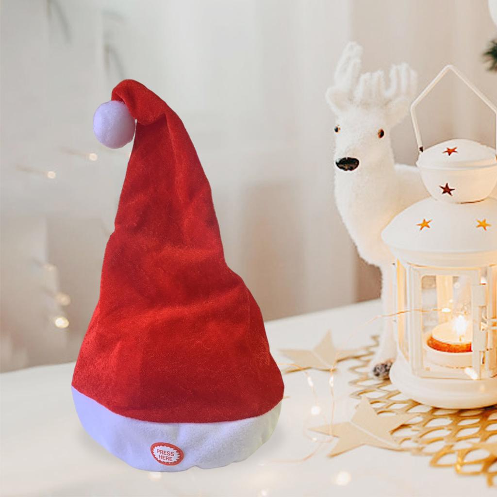 Singing Dancing Santa Hats Dec - Santa Hat Plush reseña y precio